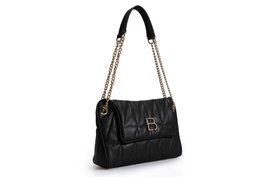 Lucky Bees Bolso de Hombro Negro en Polipiel